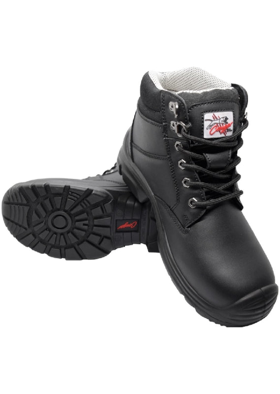 Cougar Footwear Bathurst Steel Cap, Lace up Boot Black