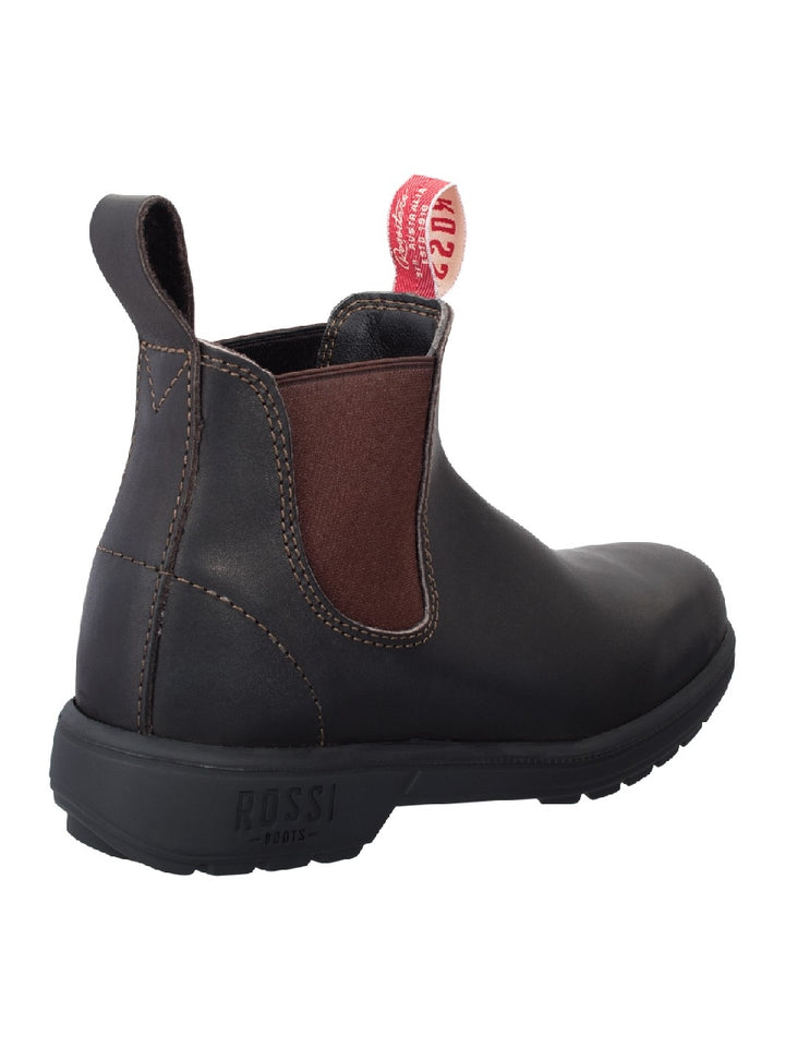 Rossi Boots 303 Endura Non-Safety Elastic Sided Work Boot - Claret