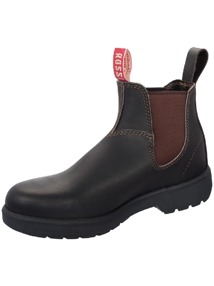 Rossi Boots 303 Endura Non-Safety Elastic Sided Work Boot - Claret