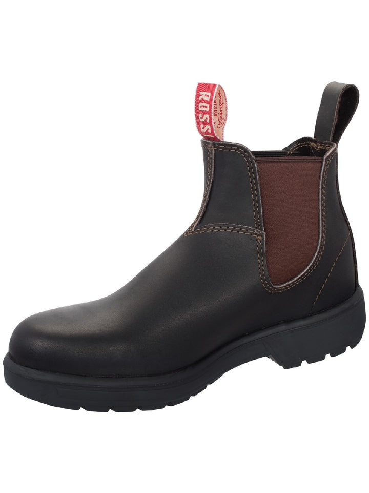 Rossi Boots 303 Endura Non-Safety Elastic Sided Work Boot - Claret