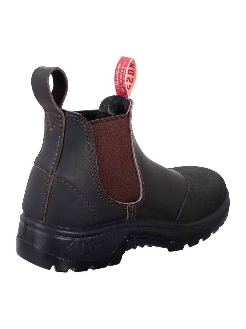 Rossi Boots 795 Hercules Steel Toe Safety Elastic Sided Work Boot - Claret