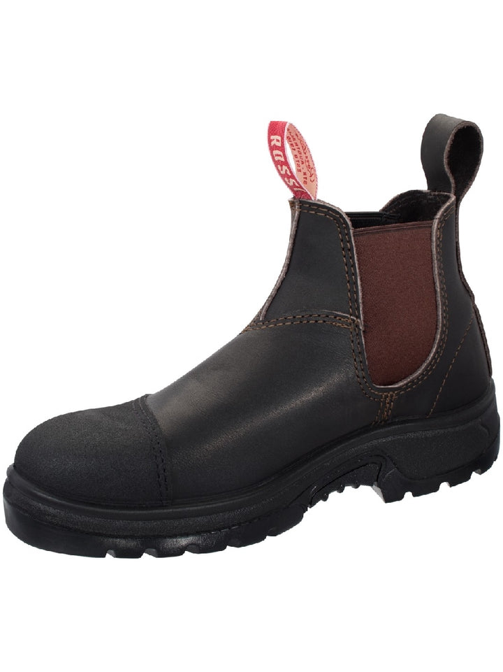 Rossi Boots 795 Hercules Steel Toe Safety Elastic Sided Work Boot - Claret