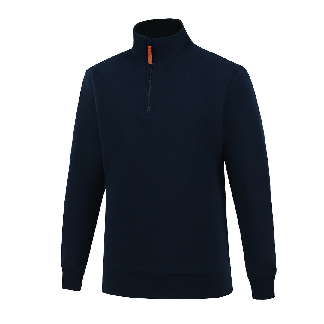 Pilbara Men's Classic Pullover Quarter Zip Rmpc045 [CLR:French Navy SZ:XL]