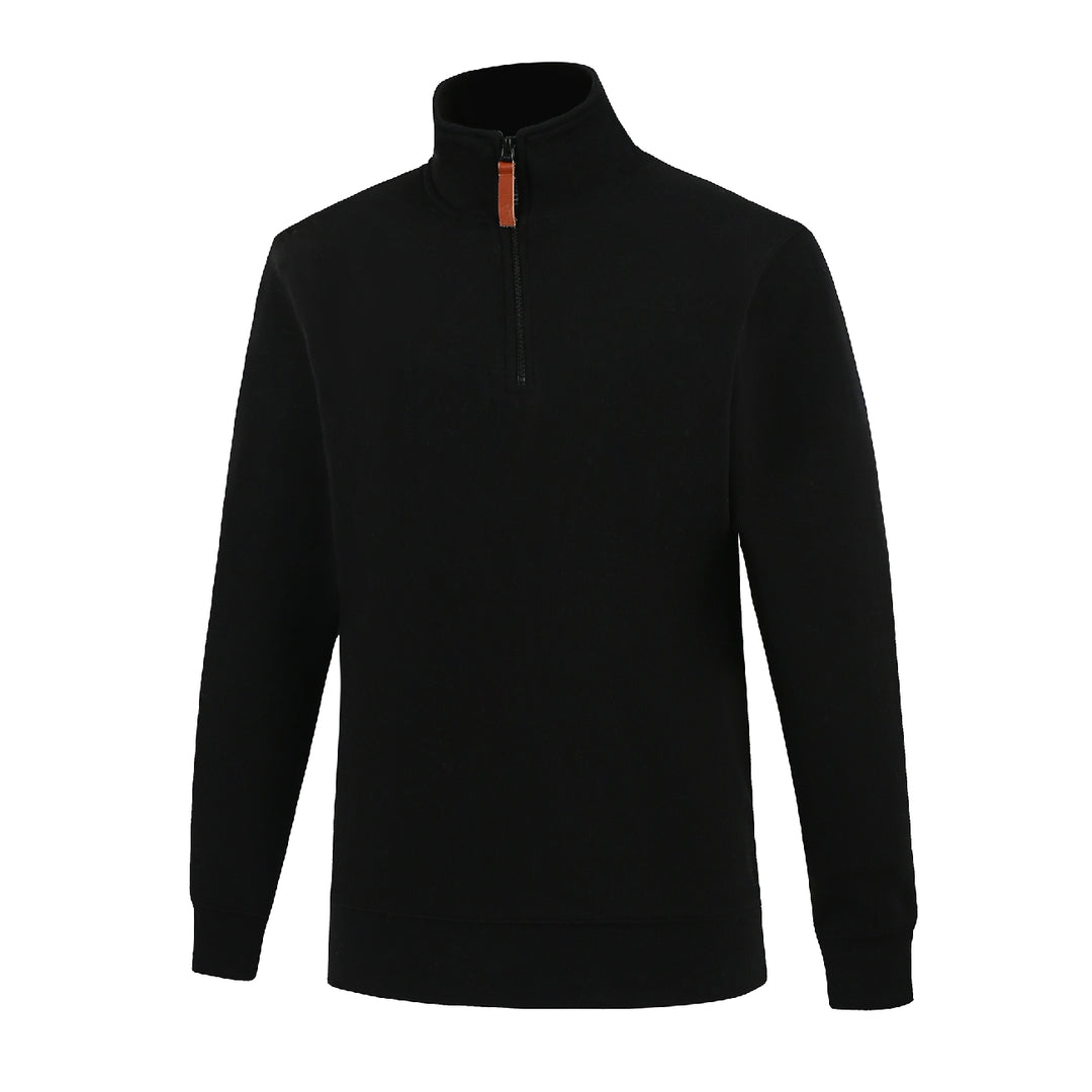 Pilbara Men's Classic Pullover Quarter Zip Rmpc045 [CLR:Black SZ:XS]