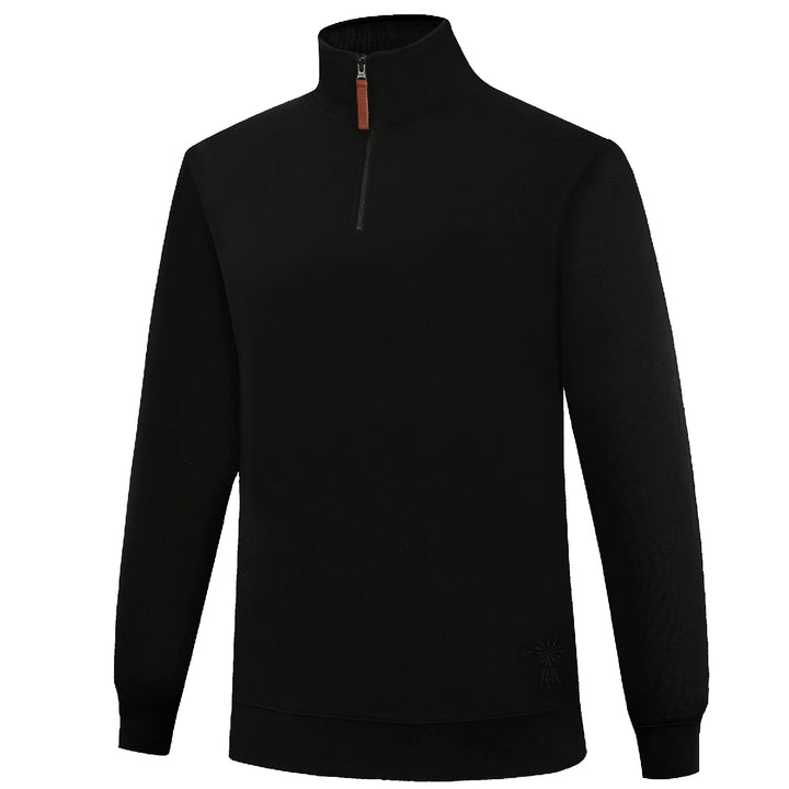 Pilbara Women's Classic Pullover Quarter Zip Rmpc051 [clr:black Sz:14]