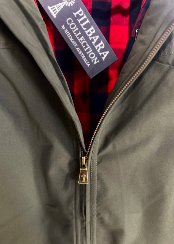 Pilbara Men's Quilted Jacket RMPC065 [CLR:Black SZ:S]