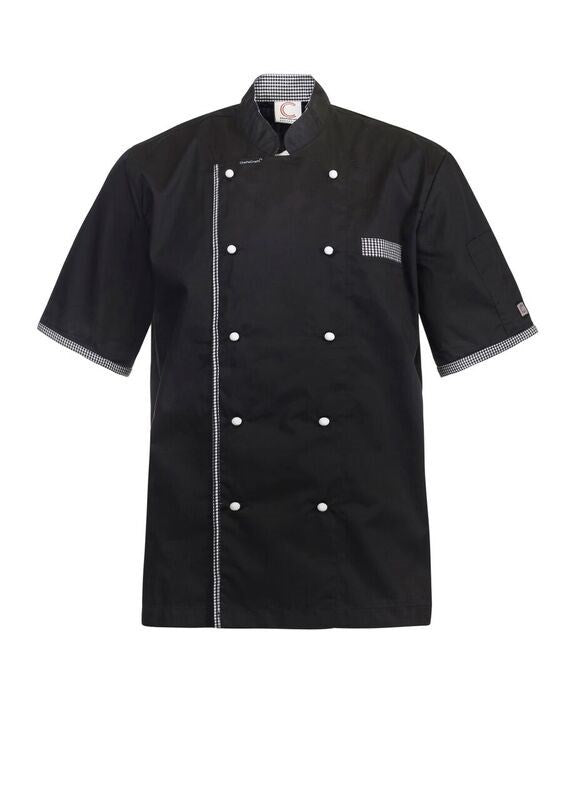 Chefs Craft Executive Chefs Lightweight Vented Jacket w/Checked Detail CJ042