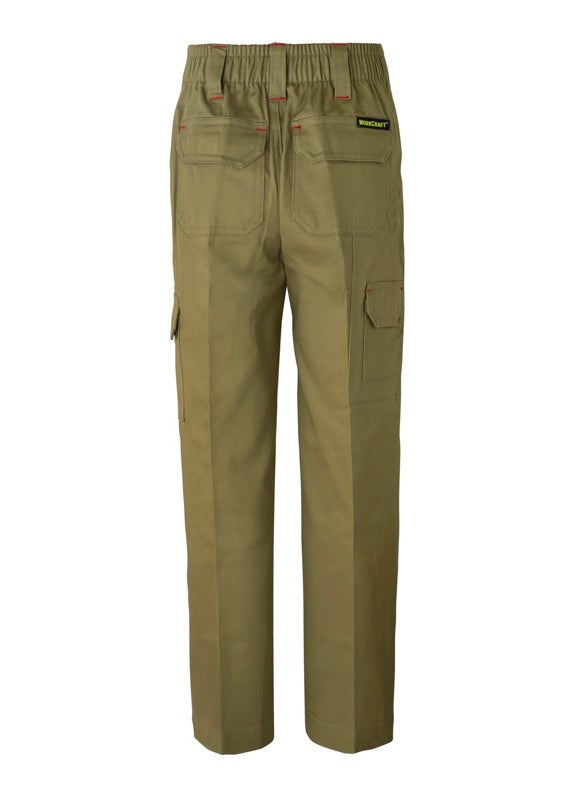 WorkCraft Kids Mid-Weight Cotton Drill Cargo Trousers WPK503