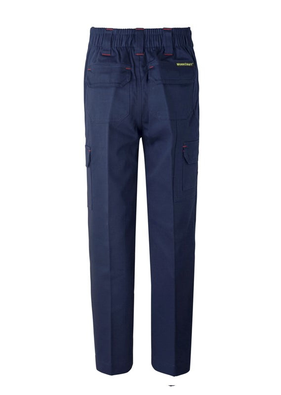 WorkCraft Kids Mid-Weight Cotton Drill Cargo Trousers WPK503