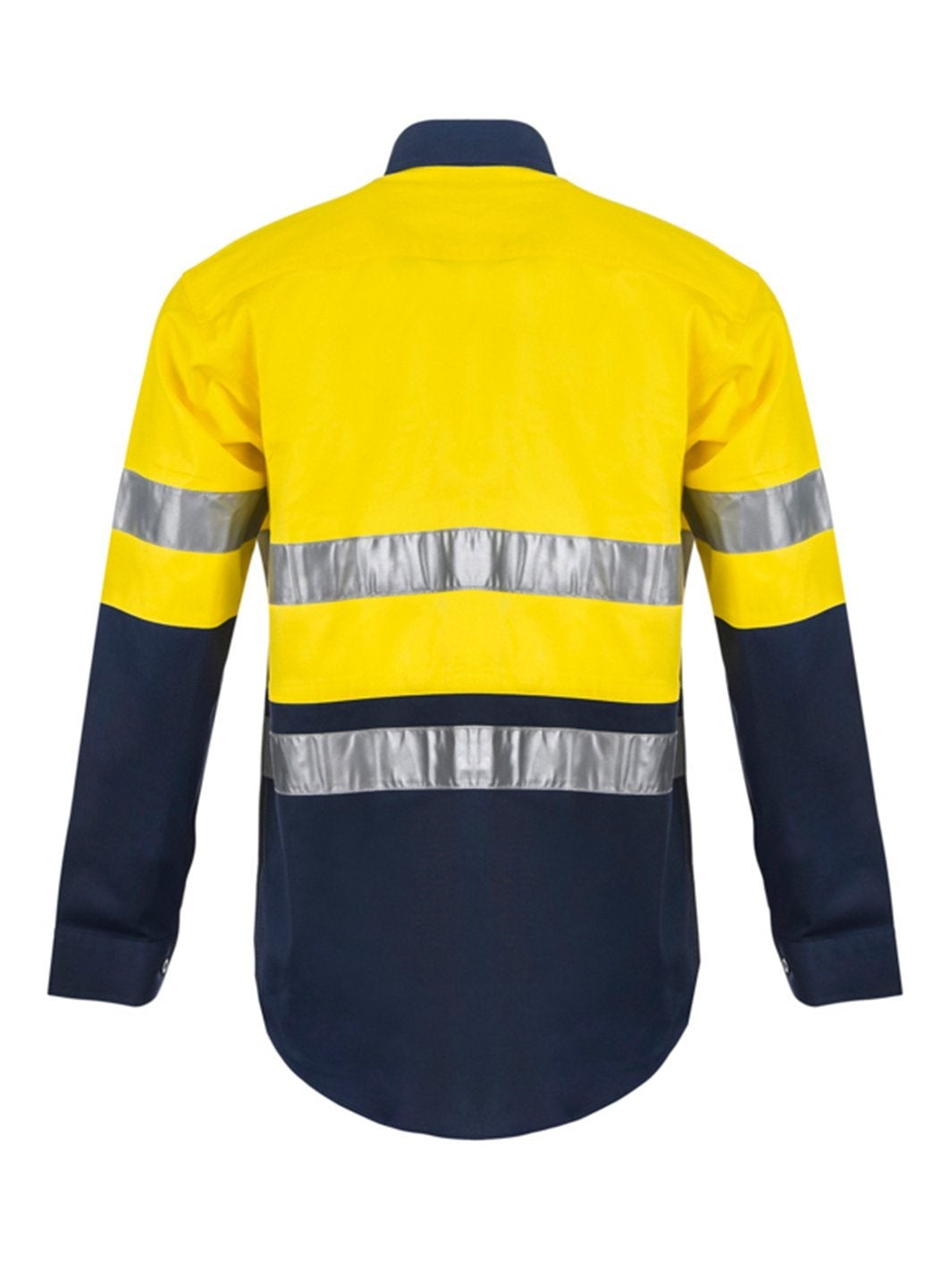 Workcraft Two Tone L/s Shirt Ind Tape [clr:navy/orange Sz:5xl]