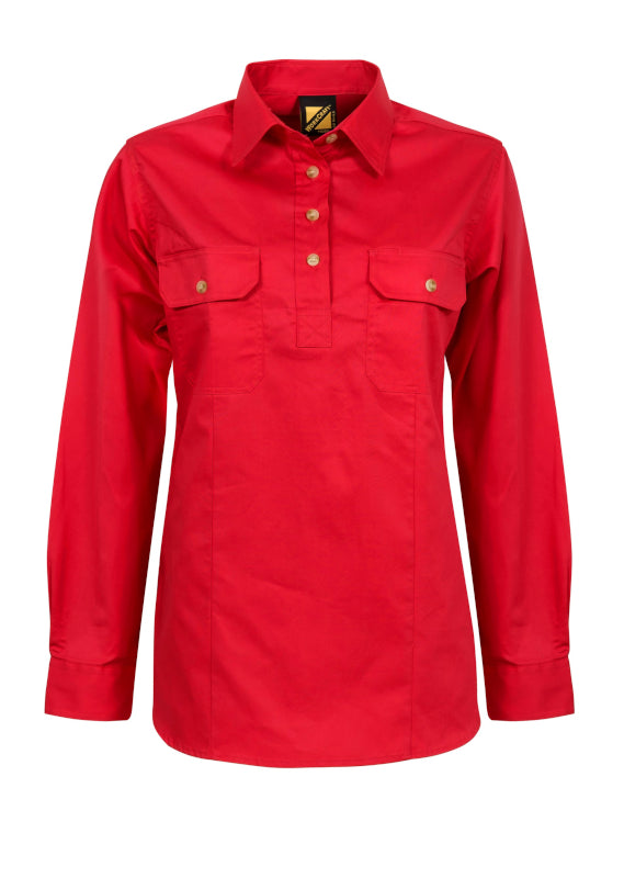 Workcraft Ladies Workshirt Closed Front WSL505