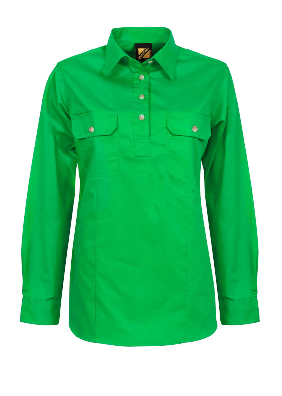 Workcraft Ladies Workshirt Closed Front WSL505