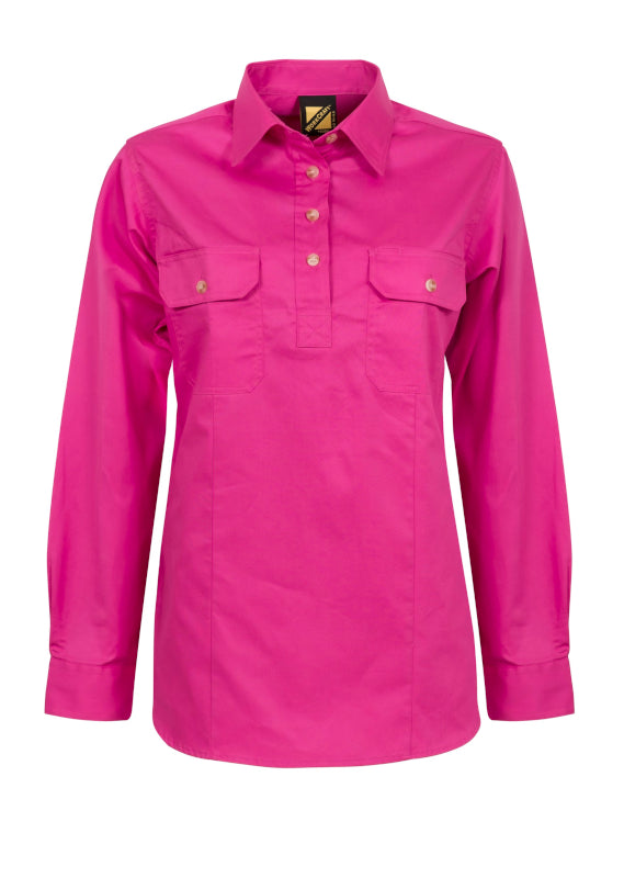 Workcraft Ladies Workshirt Closed Front WSL505