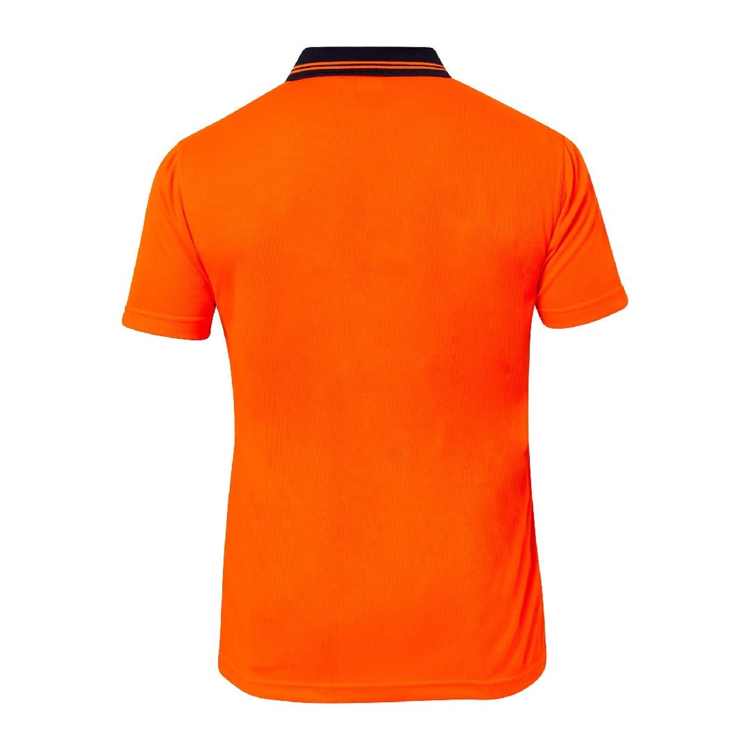 WORKCRAFT HI VI TWO TONE SS LAUNDRY POLO WSP205