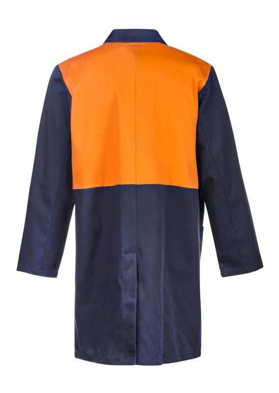 WORKCRAFT TWO TONE DUSTCOAT UNIGAB NAVY / ORANGE