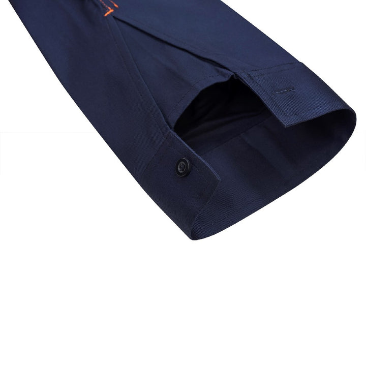 WorkCraft Hi Vis Taped Two Tone Shirt w/ Semi Gusset WS6032