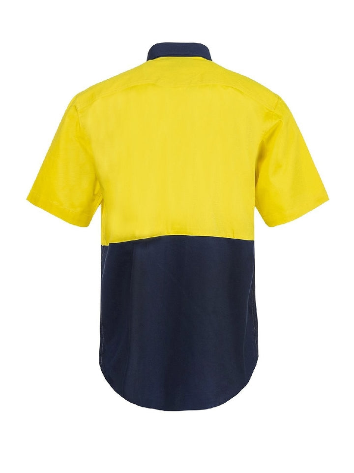 WORKCRAFT TWO TONE SHORT SLEEVE SHIRT WS3023