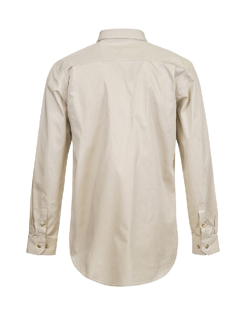 Workcraft Lightweight Closed Front Cotton Drill Shirt LS WS3029