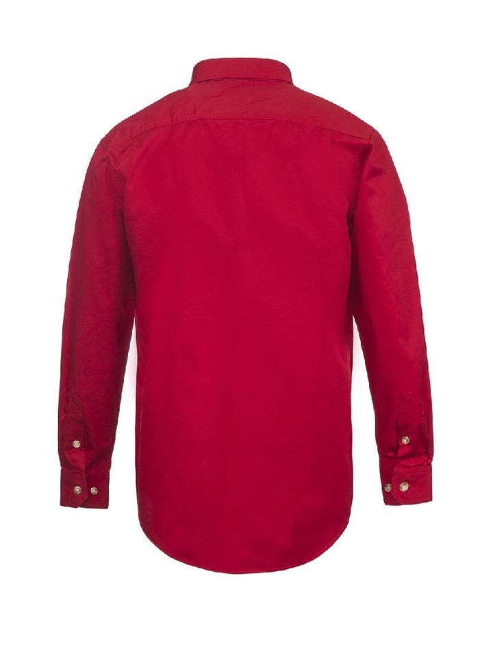 Workcraft Lightweight Closed Front Cotton Drill Shirt LS WS3029