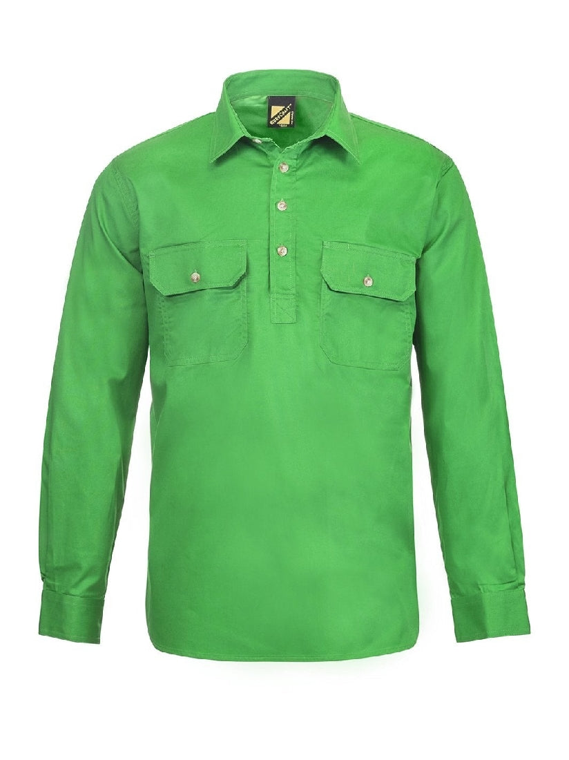 Workcraft Lightweight Closed Front Cotton Drill Shirt LS WS3029