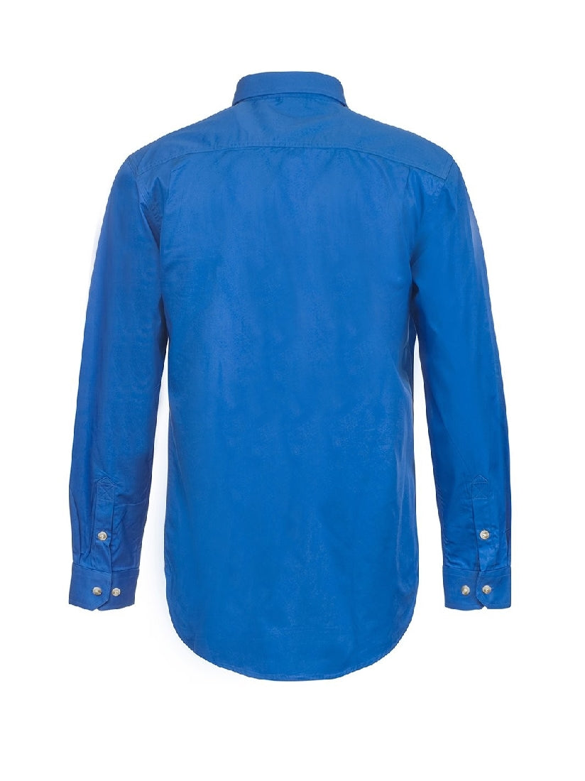 Workcraft Lightweight Closed Front Cotton Drill Shirt LS WS3029