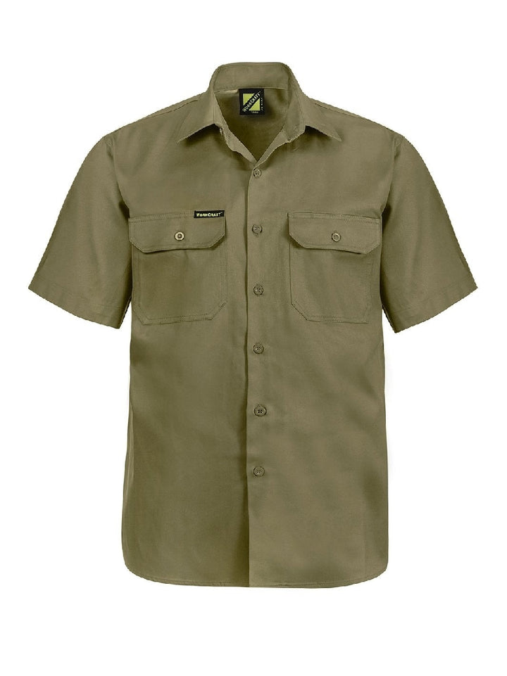 WORKCRAFT SHORT SLEEVE COTTON SHIRT WS3021
