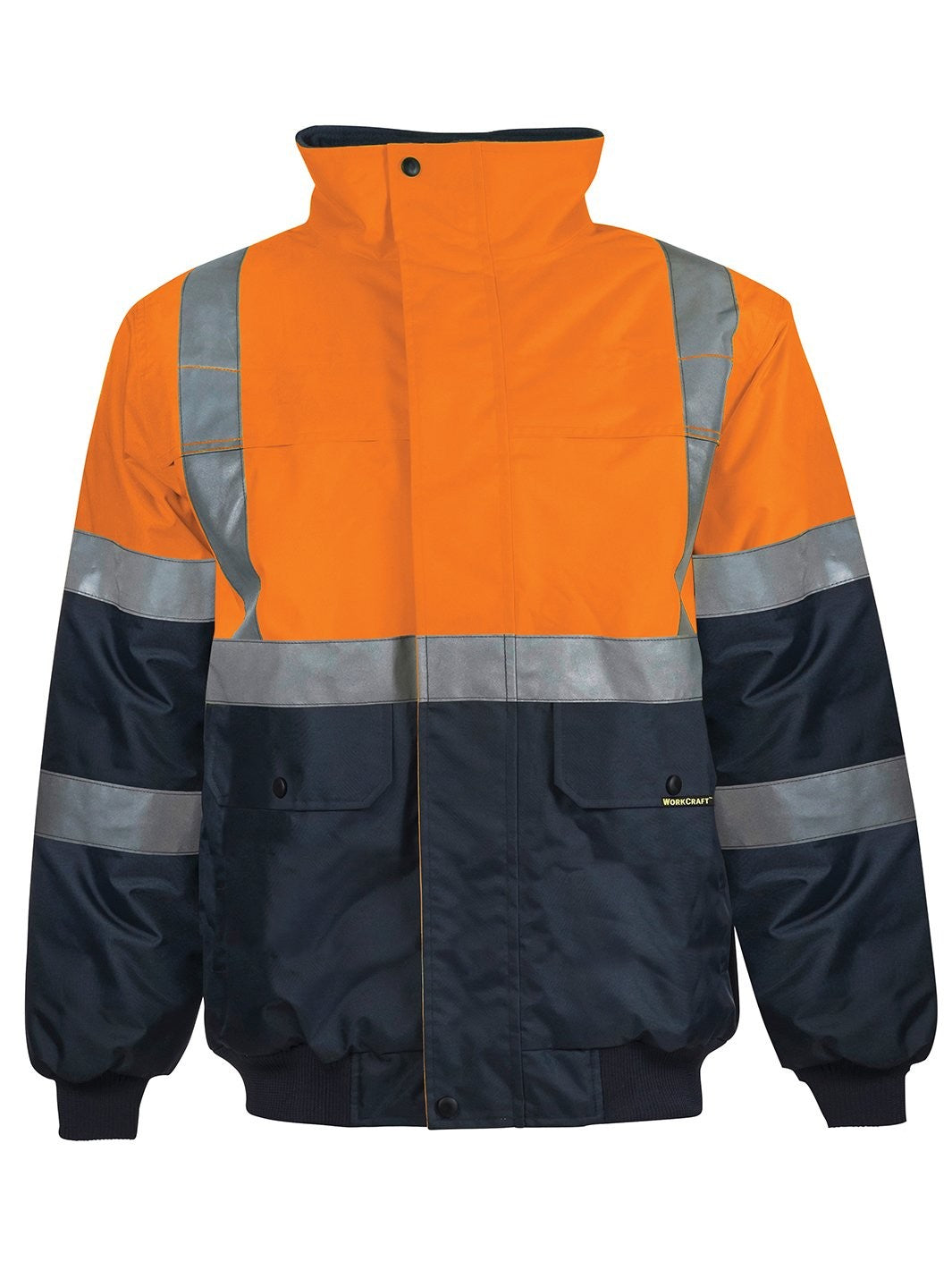 Workcraft Two Tone Bomber Jkt W/tape Ww9011 [clr:navy/orange Sz:8xl]