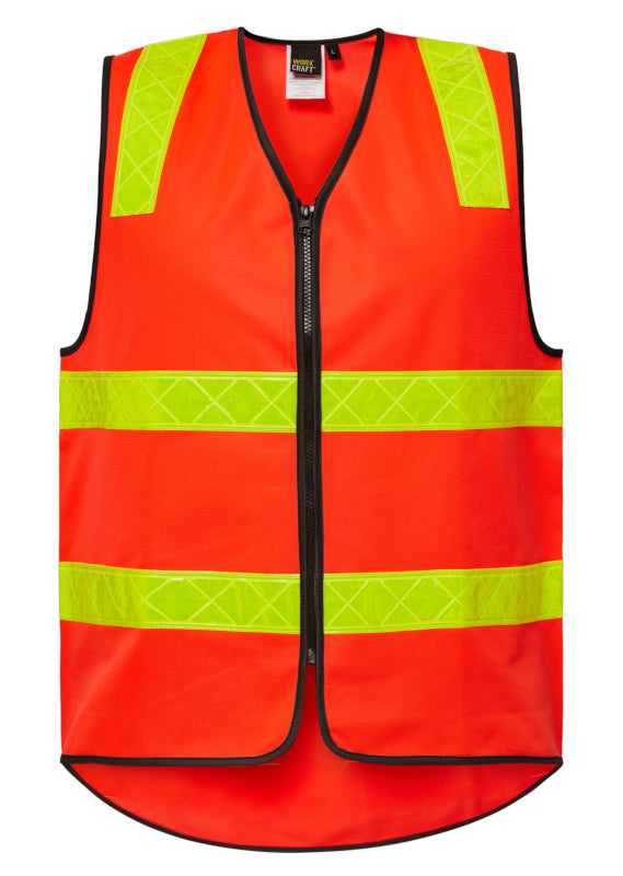 Work Craft Vic Road Vest Hi Vis WV7003
