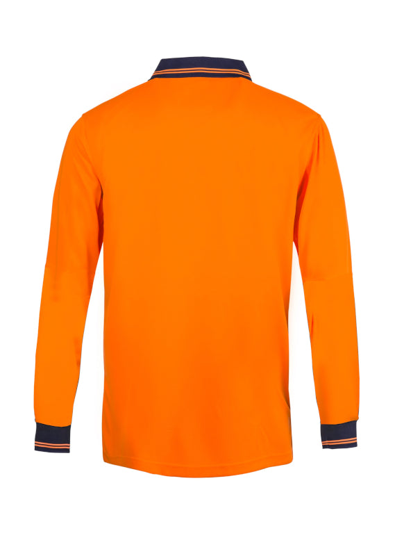 Work Craft Hi Vis Lightweight Long Sleeve Polo WSP209