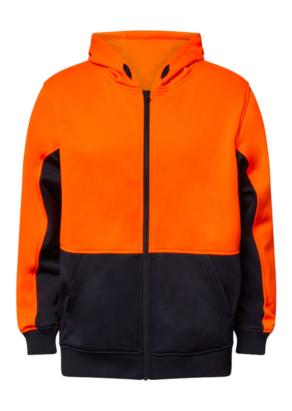 Workcraft Hi Vis Hoodie W/zip Navy / Orange 8xl [CLR:Navy/Orange SZ:8XL]