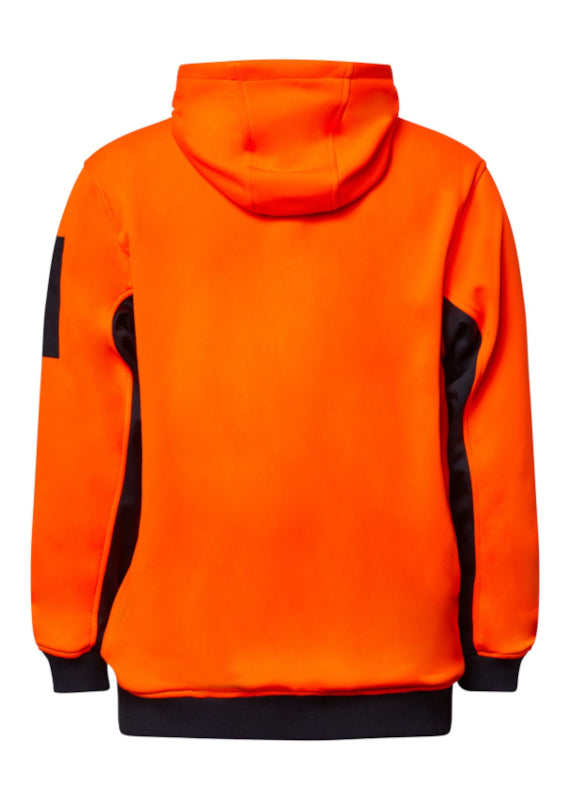 Workcraft Hi Vis Hoodie W/zip Navy / Orange 8xl [CLR:Navy/Orange SZ:8XL]