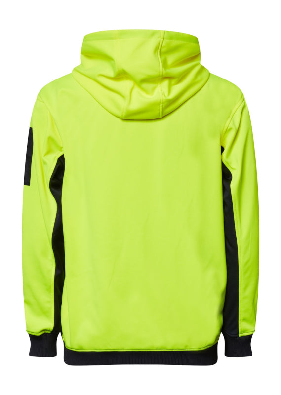 Workcraft Hi Vis Hoodie W/zip Navy / Yellow 8xl [CLR:Navy/Yellow SZ:8XL]