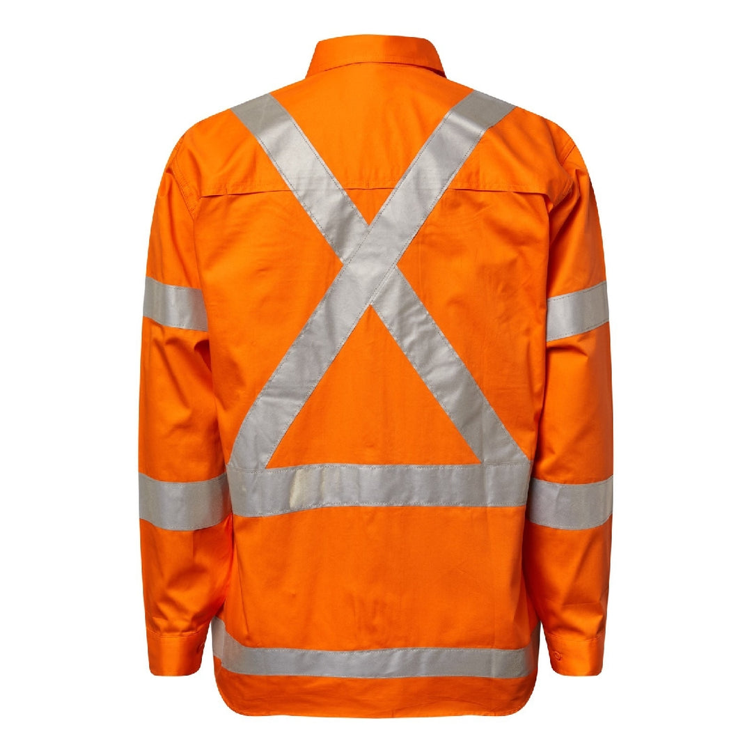 WORKCRAFT X PATTERN - NSW RAIL SHIRT-LS WS6010