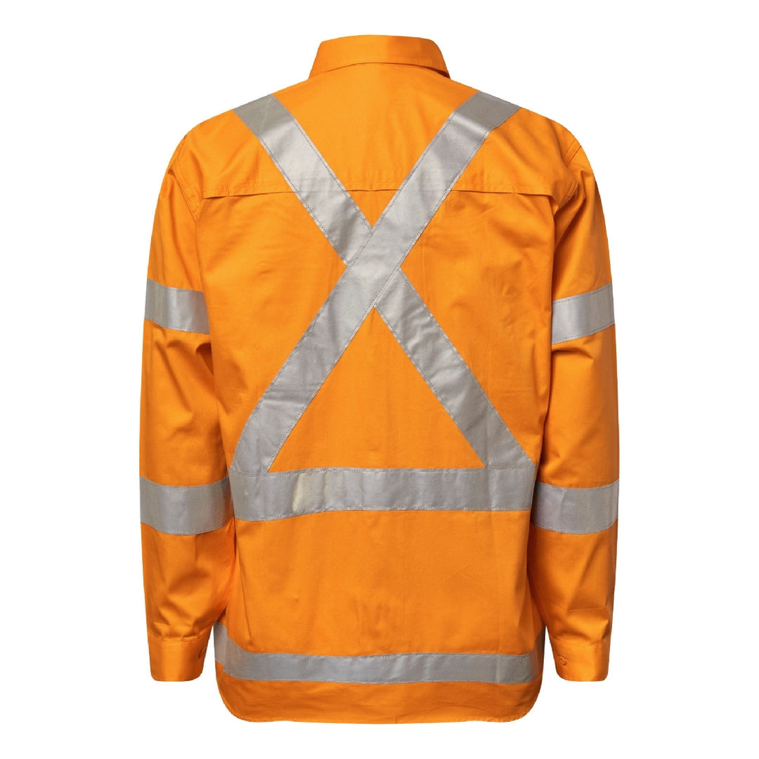 WORKCRAFT X PATTERN - NSW RAIL SHIRT-LS WS6010