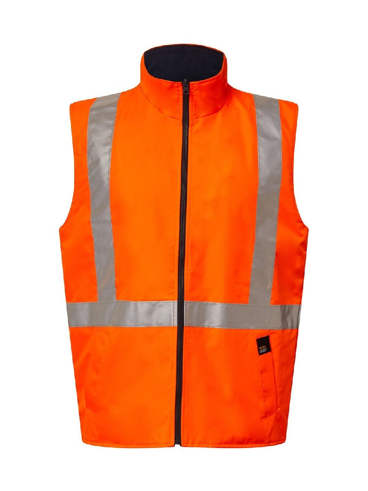 WorkCraft Hi Vis Taped NSW Rail Vest w/X-Tape WW9018