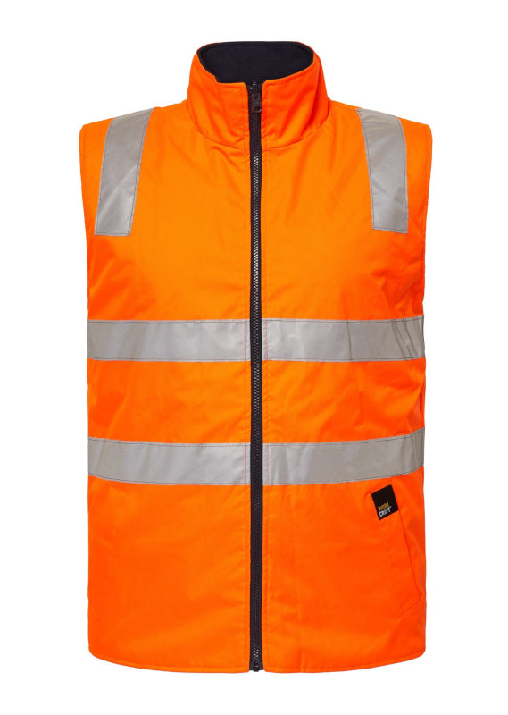 WorkCraft Hi Vis Reversible Vest W/Tape WW9014