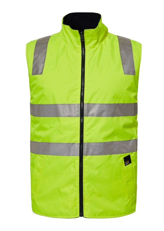 WorkCraft Hi Vis Reversible Vest W/Tape WW9014