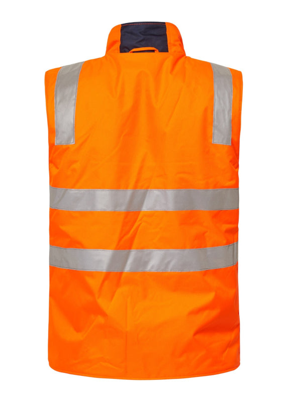 WorkCraft Hi Vis Reversible Vest W/Tape WW9014