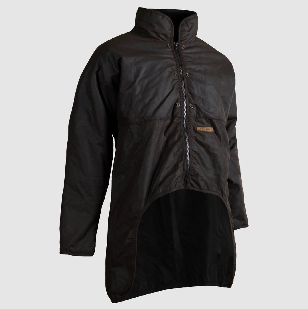 Styx Mill™ Oilskin Long Sleeved Zip Cape Brown [sz:m]