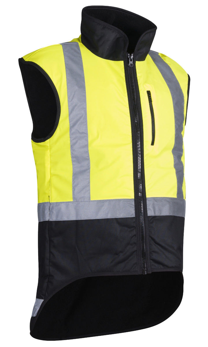 Styx Mill™ Oilskin Yellow Fur Lined Vest Yellow [SZ:7XL]