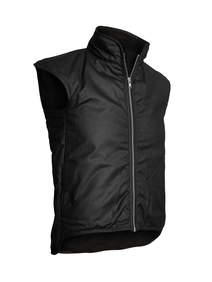 Styx Mill™ Oilskin Black Lined Children's Vest Brown [SZ:12]