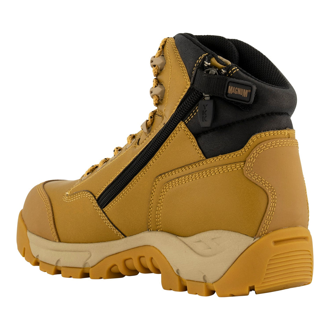Magnum Precision Max SZ Composite Toe, Lace Up With Zip Side WPI - Wheat