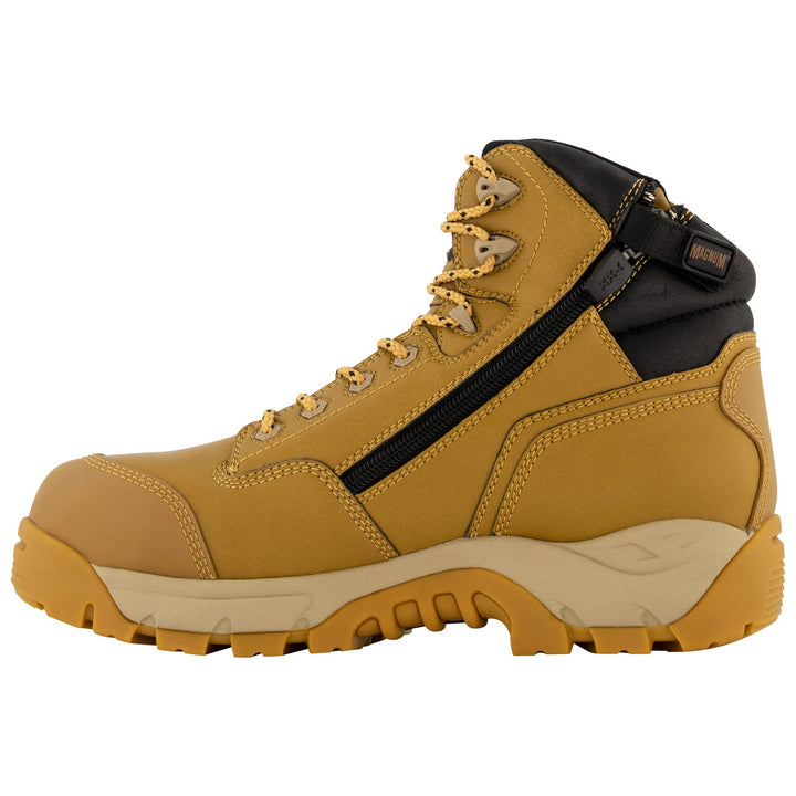 Magnum Precision Max SZ Composite Toe, Lace Up With Zip Side WPI - Wheat