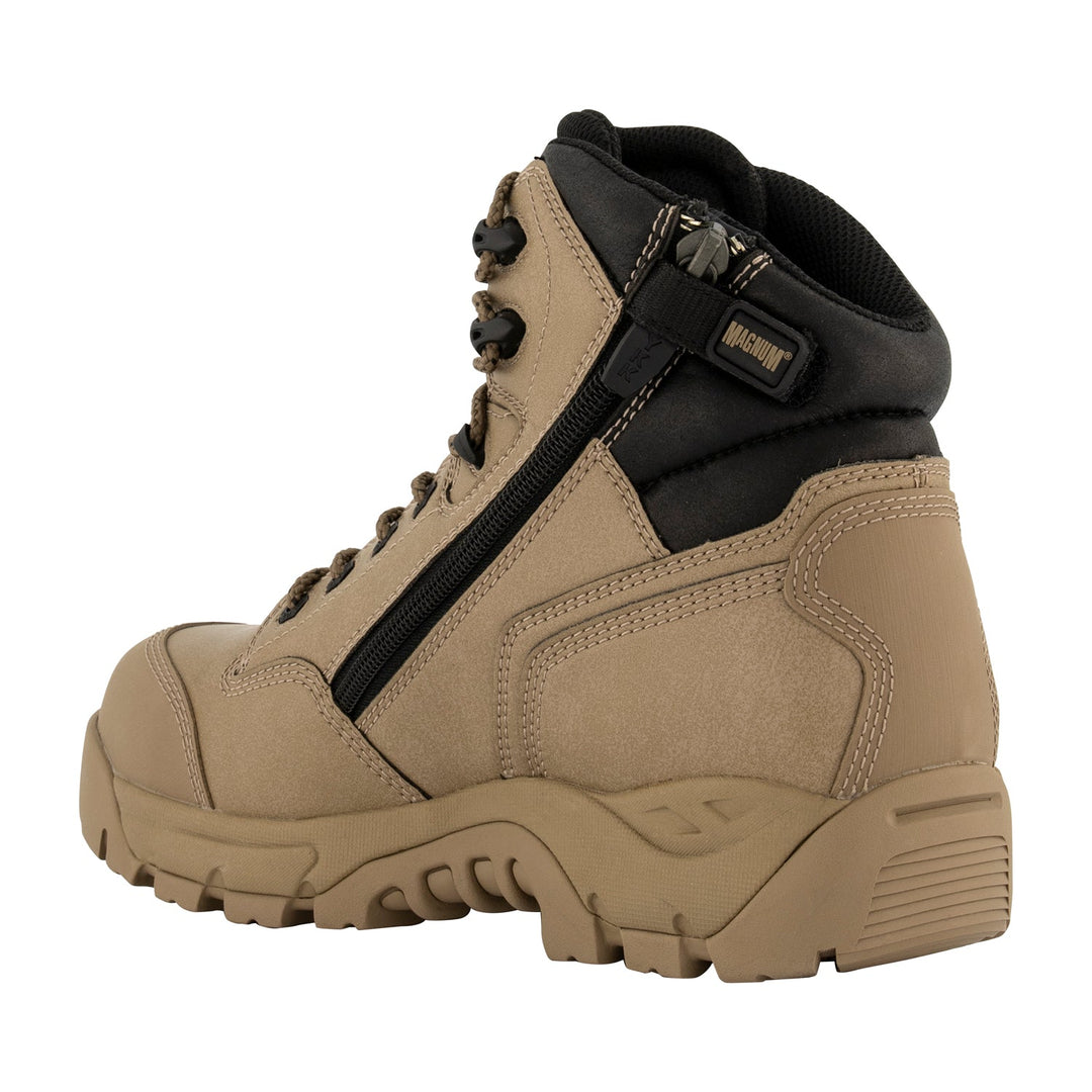 Magnum Precision Max SZ Composite Toe, Lace Up With Zip Side WPI - Stone