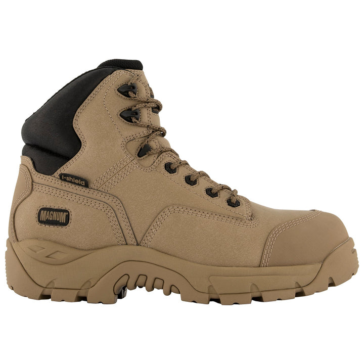Magnum Precision Max SZ Composite Toe, Lace Up With Zip Side WPI - Stone