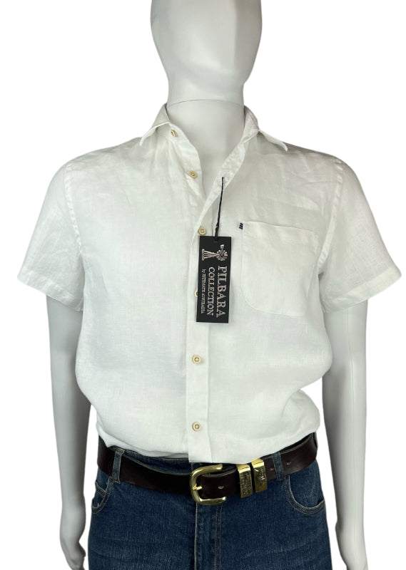 Pilbara Mens Linen Short Sleeve Shirt Rmpc055s
