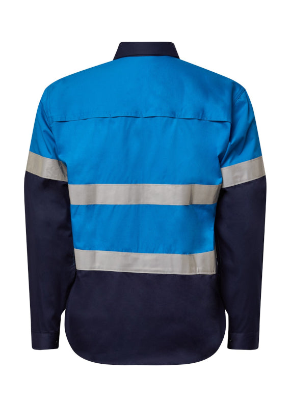 Workcraft Cotton L/s Shirt Csrtape Ws4132