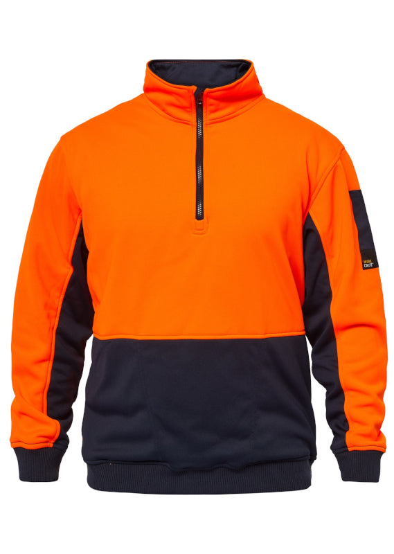 WorkCraft Hi Vis 1/2 Zip Pullover WT8012