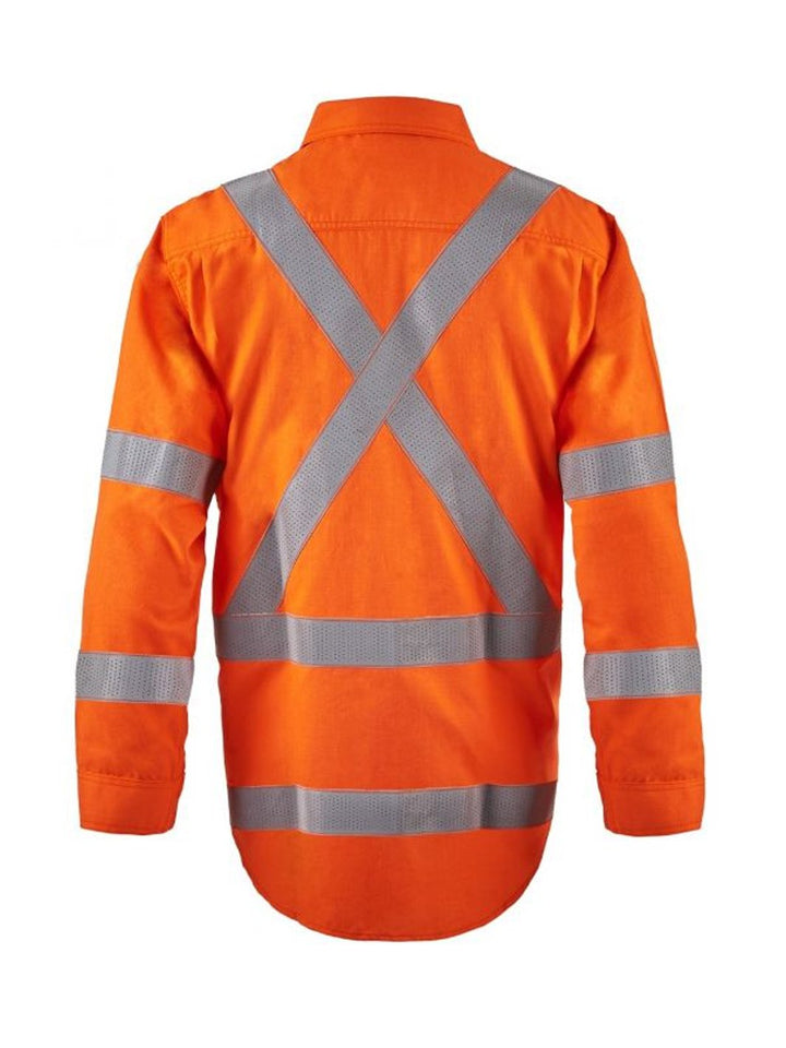 FlameBuster Hi Vis Taped Two Toned Torrent HRC2 Open Shirt FSV028