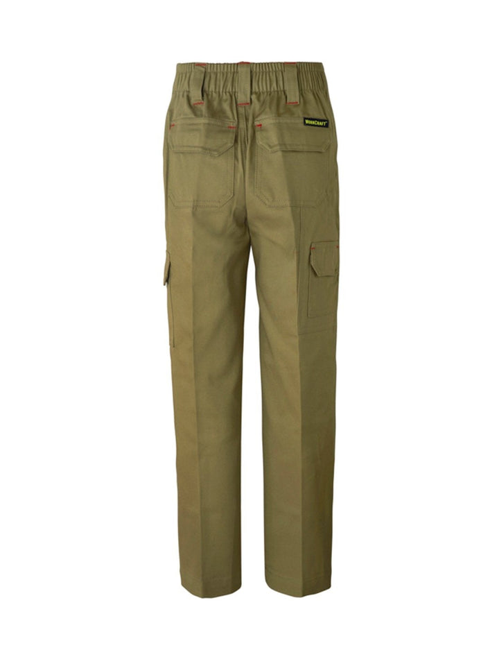 WorkCraft Kids Mid-Weight Cotton Drill Cargo Trousers WPK503
